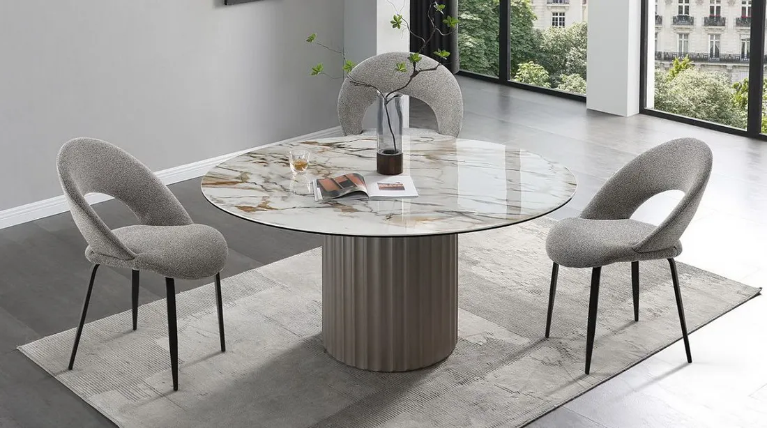 Стол обеденный Q-Home Romano (Романо), QHDT2343-C140 и Стул Q-Home Largo (Ларго), QHFSC2404
